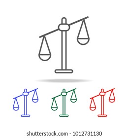 Libra, scale icon. Element of finance multi colored icons for mobile concept and web apps. Thin line icon for website design and development, app development. Premium icon on white background