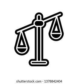 Libra, scale icon. Element of Finance for mobile concept and web apps icon. Glyph, flat icon for website design and development, app development
