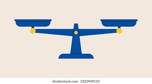 libra scales icon. Colorful vector illustration
