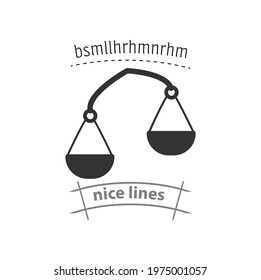 Libra scales simple vector icon. Libra scales simple vector icon. Libra scales simple vector icon. 