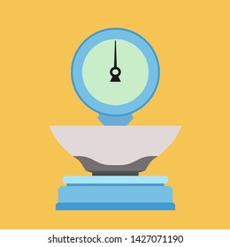Libra sign vector icon illustration. Scale isolated balance equal. Weight measurement analysis appliance mass.