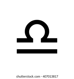 Libra sign. Vector illustration