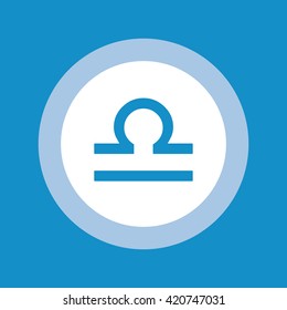 Libra sign. Vector illustration