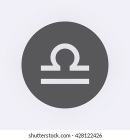 Libra sign. Vector illustration