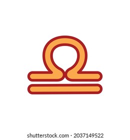 libra symbol design over white