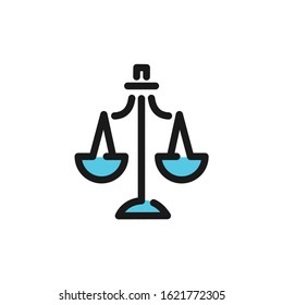 
Libra. Vector color icon isolated on white background.