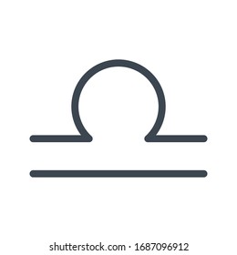 Libra vector glyph color icon 
