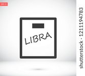 LIBRA vector icon eps 10