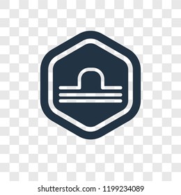 Libra vector icon isolated on transparent background, Libra transparency logo concept