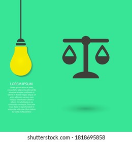 Libra vector icon , lorem ipsum Flat design