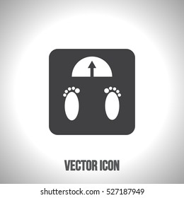 Libra vector icon, weigh scale sign