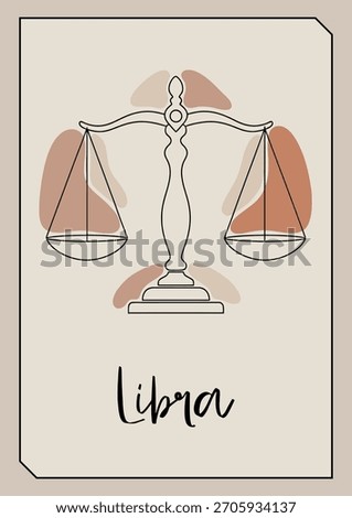 Libra Vector Illustration – Astrological Symbol Graphic Design