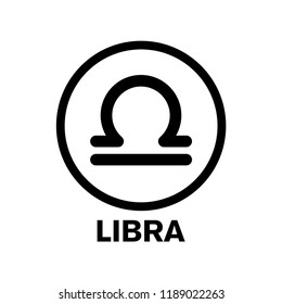 libra - zodiac icon vector