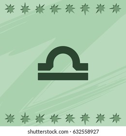 Libra zodiac sign.