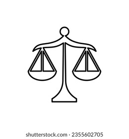 Libra zodiac sign logo icon isolated horoscope symbol vector illustration
