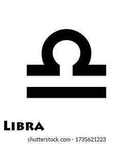 Libra Zodiac Sign Logo Vector On Stock Vector (Royalty Free) 1735621223 ...