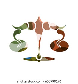 Libra zodiac Sign, vector illustration