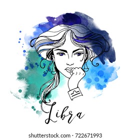 Libra. Zodiac Signs Girl