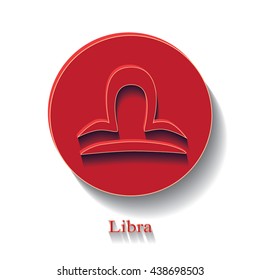 Libra zodiac sign.Vector illustration.