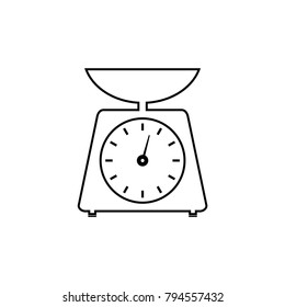 Libra.Food scale tool vector icon