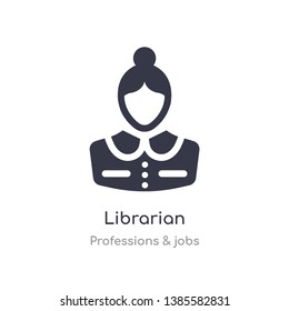 librarian icon. isolated librarian icon vector illustration from professions & jobs collection. editable sing symbol can be use for web site and mobile app