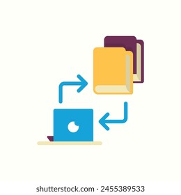 Icono de acceso de Biblioteca, ícono aislado en fondo claro, perfecto para Sitio web, blog, logotipo, Diseño gráfico, redes sociales, UI, App móvil
