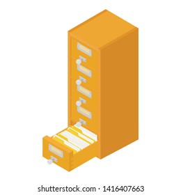 Library or archive reference card catalog. Database, knowledge base concept