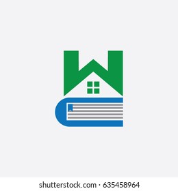 library book icon logo education
