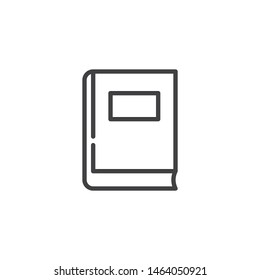 Library Book line icon. linear style sign for mobile concept and web design. Text book outline vector icon. Symbol, logo illustration. Vector graphics