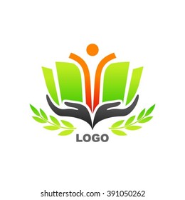 Library book logo