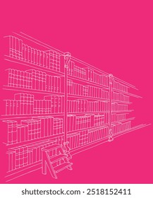 biblioteca, livro, leitura, gabinete, prateleira, arquivo, educação, escrita, desenho, arquitetura