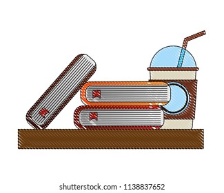 library books with coffee