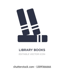 library books icon on white background. Simple element illustration from Education concept. library books icon symbol design.