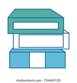 library books isolated icon
