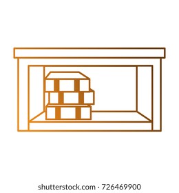 library books isolated icon