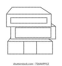 library books isolated icon