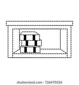 library books isolated icon
