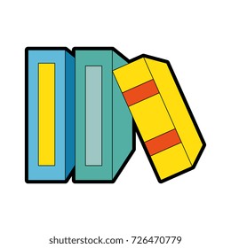 library books isolated icon