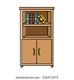 library books isolated icon