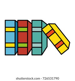 library books isolated icon