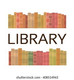 Library Books Stacked