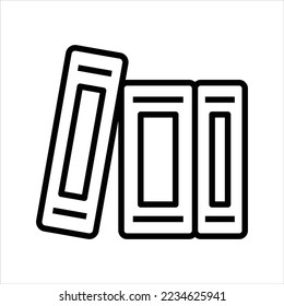 Library books vector icon symbol design