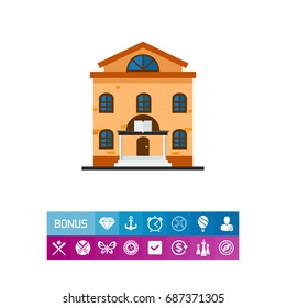 Library building icon