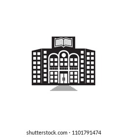 library building illustration. Element of library icon for mobile concept and web apps. Detailed library building icon can be used for web and mobile on white background