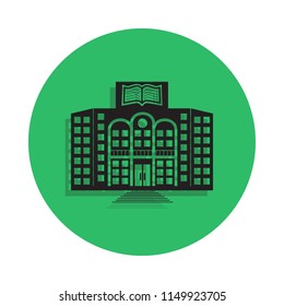 library building illustration. Element of library icon for mobile concept and web apps. Detailed library building icon can be used for web and mobile