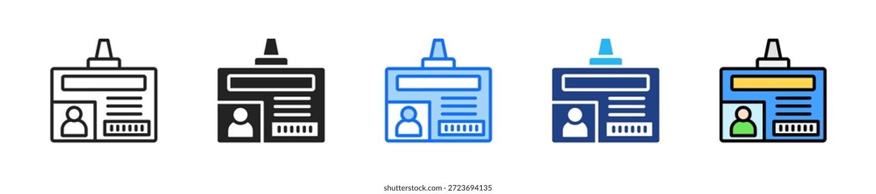 Conjunto de iconos de tarjeta de Biblioteca Colección de estilo múltiple