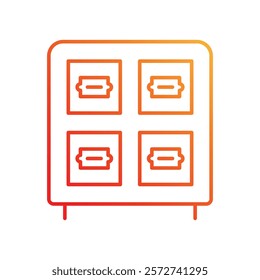 Library Catalog icon with white background vector stock illustration