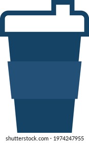 Café de biblioteca, ilustración de icono, vector sobre fondo blanco