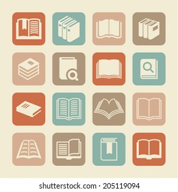 Library and education icons