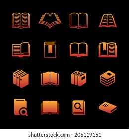Library and education icons